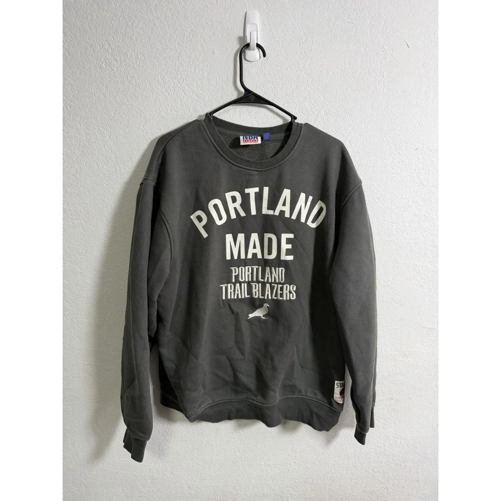 Staple x Portland Trailblazers Men's XL Crewneck Pigeon NBA Collab Rare‎